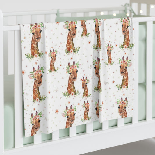 Giraffe Baby Swaddle Blanket