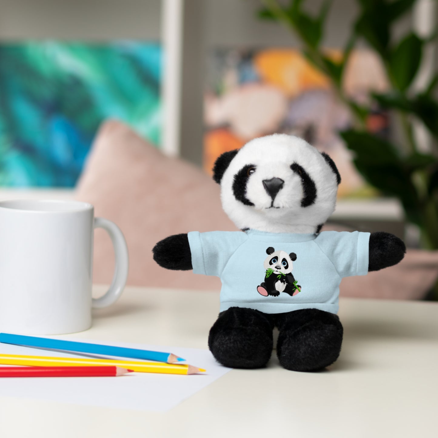 Pete Panda Stuffed Animals with Tee