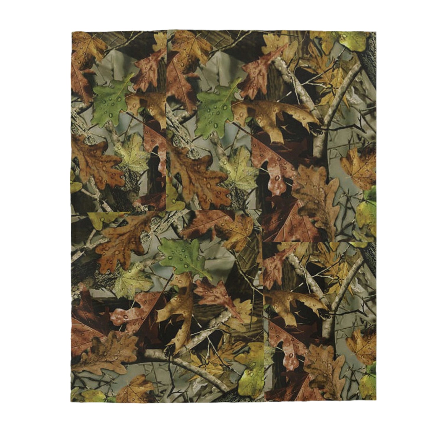 Leaves Camouflage Velveteen Plush Blanket