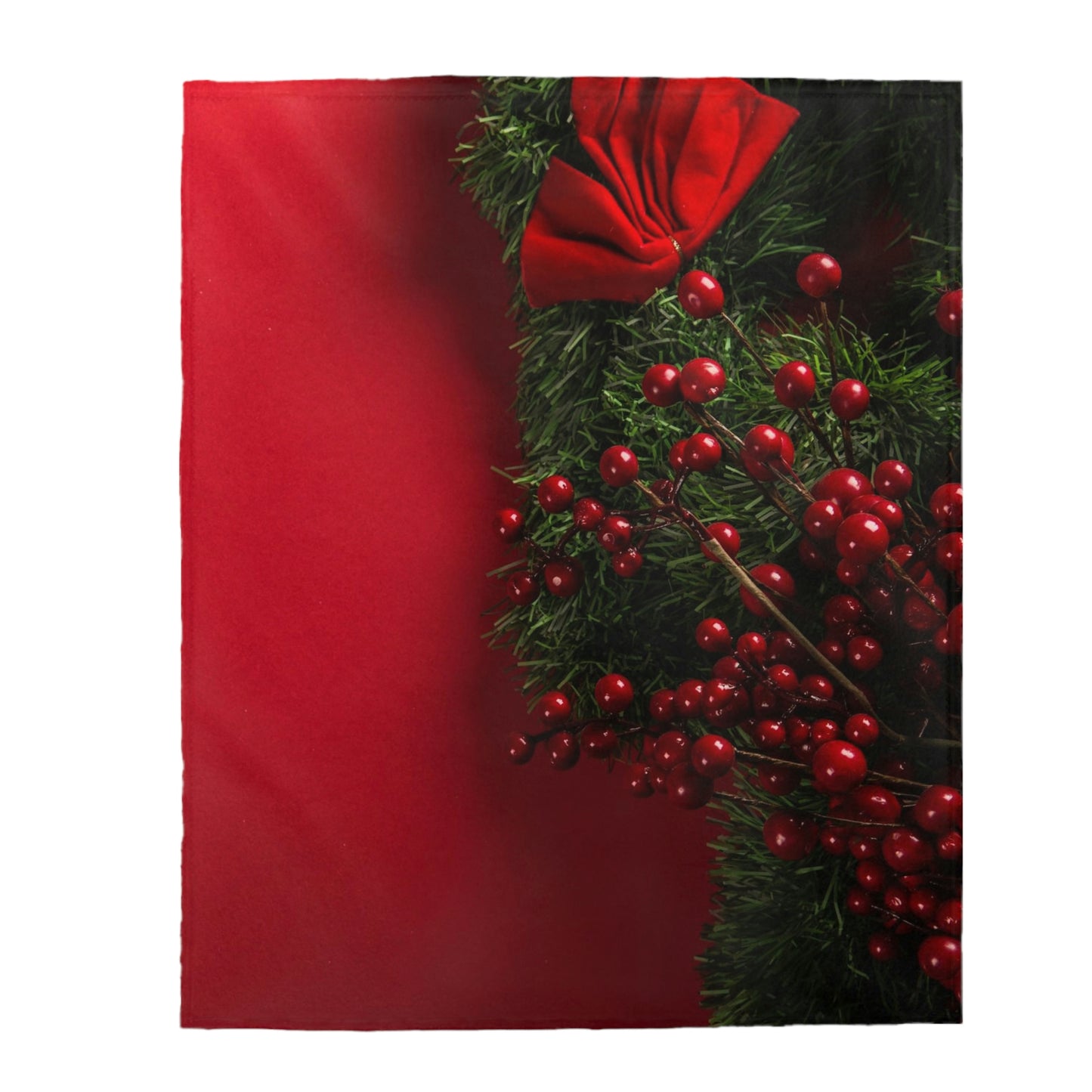 Mistletoe Velveteen Plush Blanket