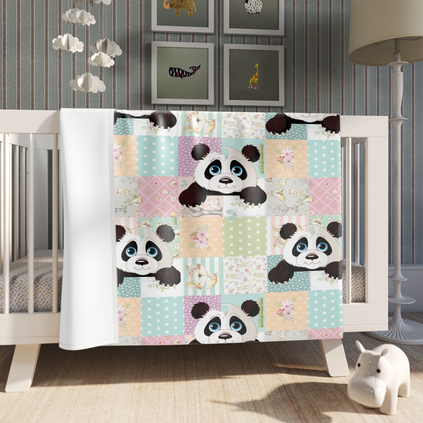 Gentle Panda Throw Blanket