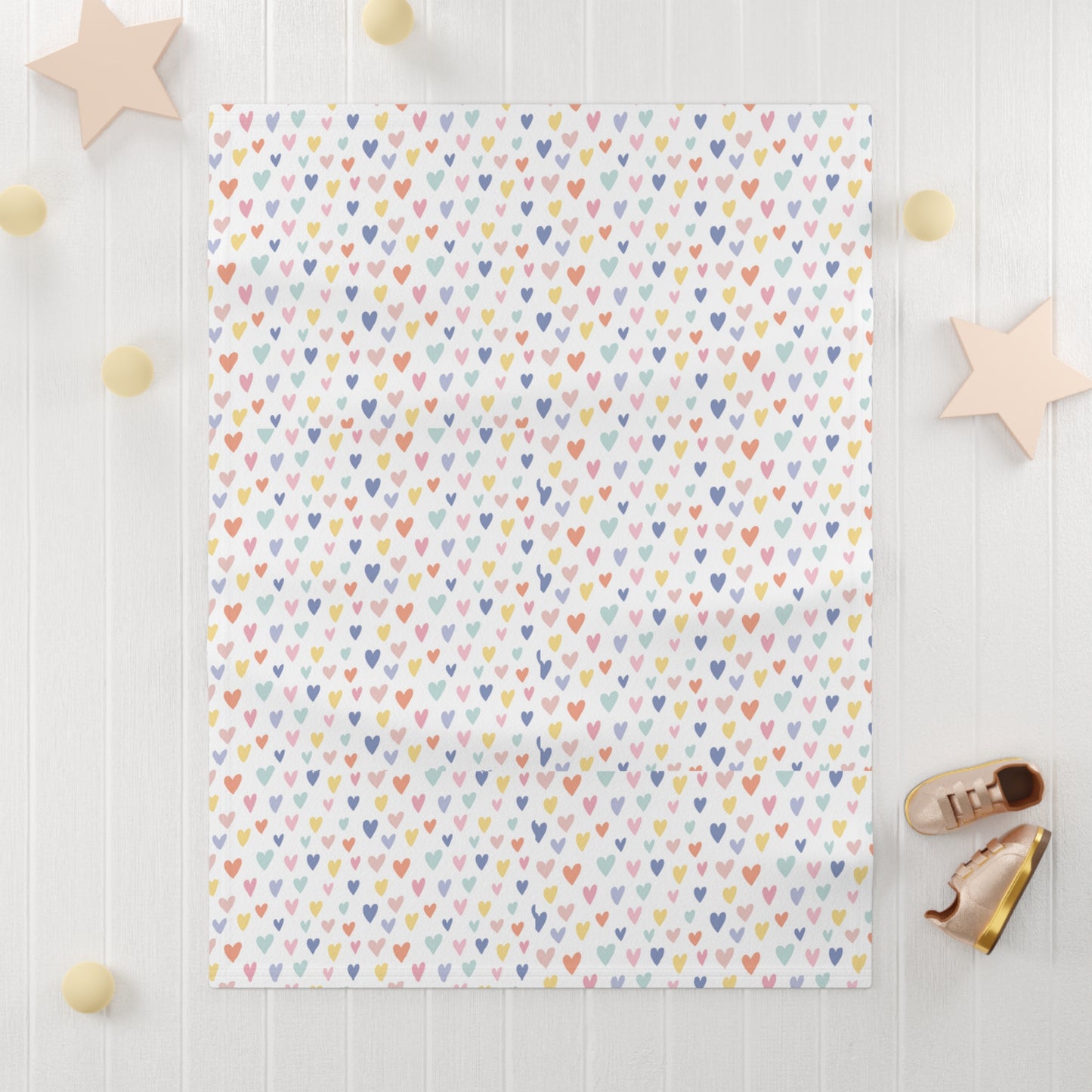 Baby Heart Soft Fleece Baby Blanket