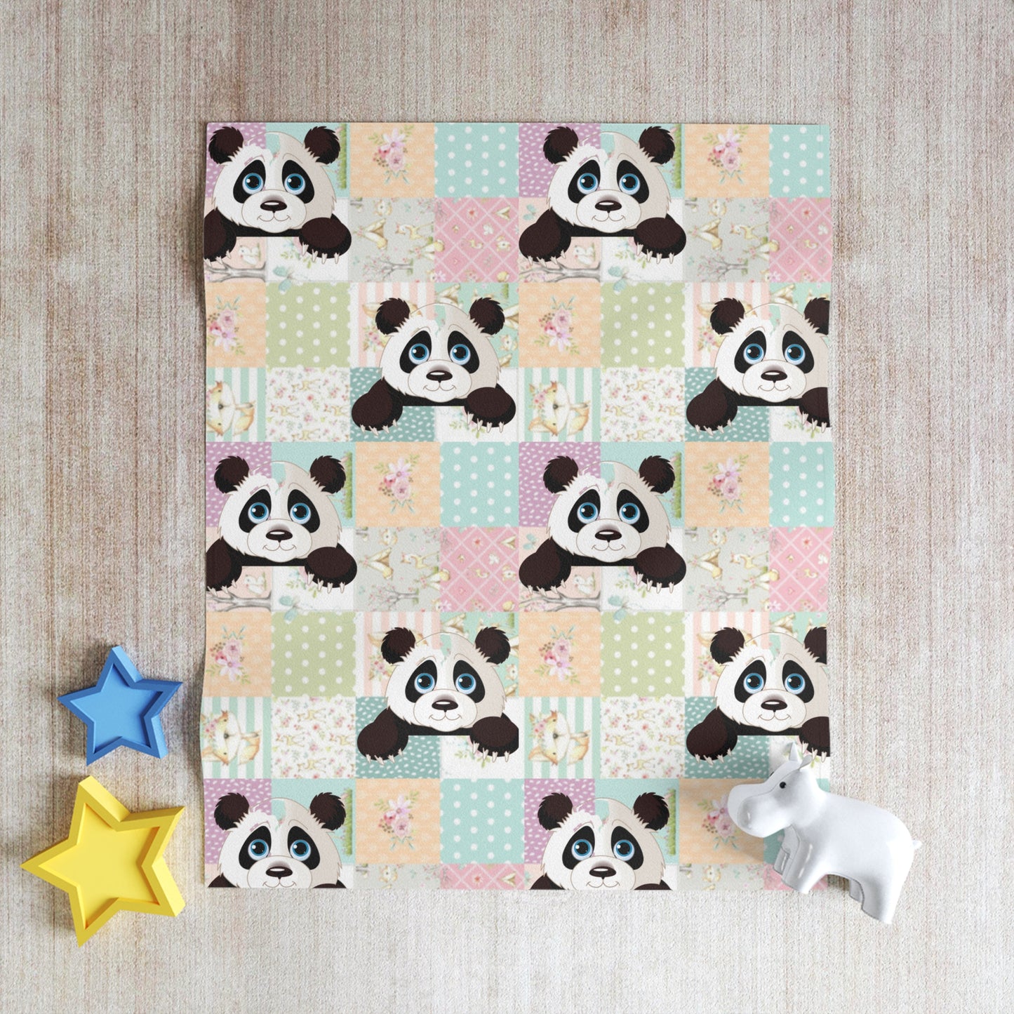 Gentle Panda Throw Blanket