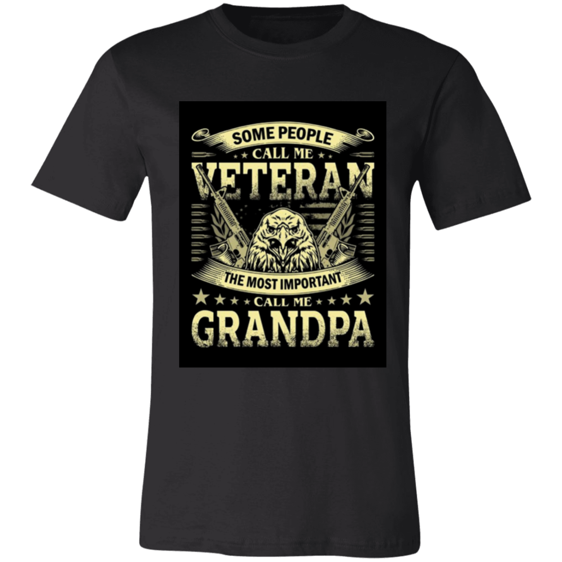 Black Vet Grandpa - Stay Humble T Shirt (1)