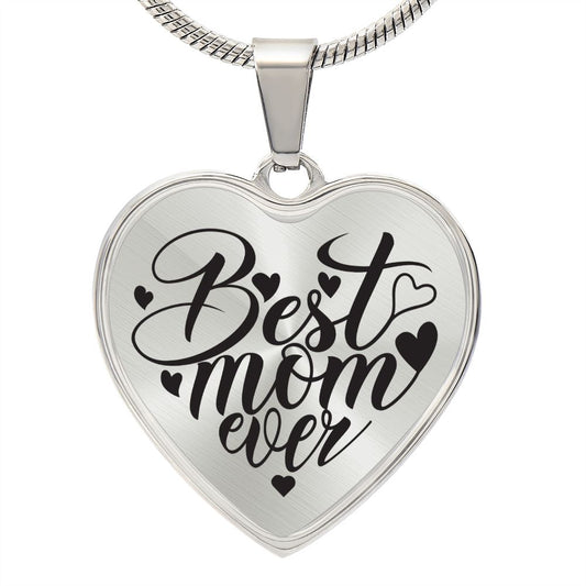 HURRY! 50% OFF SALE! Best Mom Ever Heart Pendant