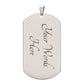 Proud Mom Of A Freakin' Awesome Soldier Dog Tag