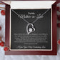 To My Mother-In-Law Forever Love Necklace