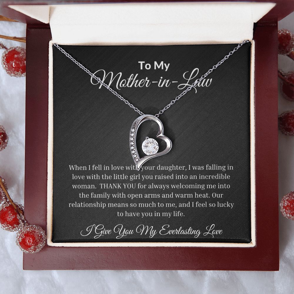 To My Mother-In-Law Forever Love Necklace