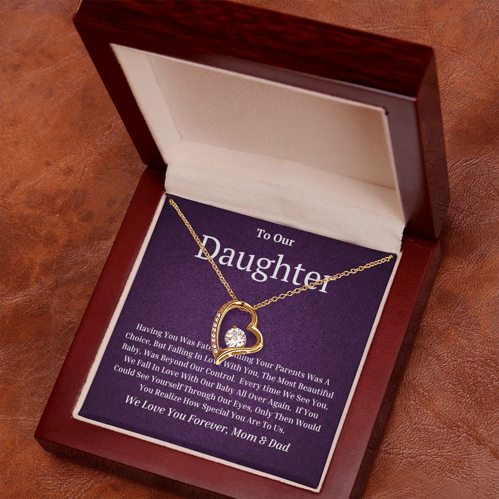 To Our Daughter Forever Love Necklace