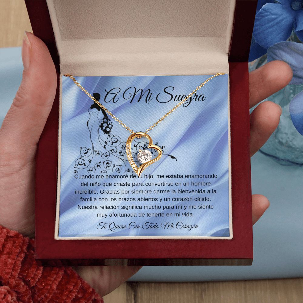 To My Mother-in-law Forever Love Knot Necklace (Spanish)