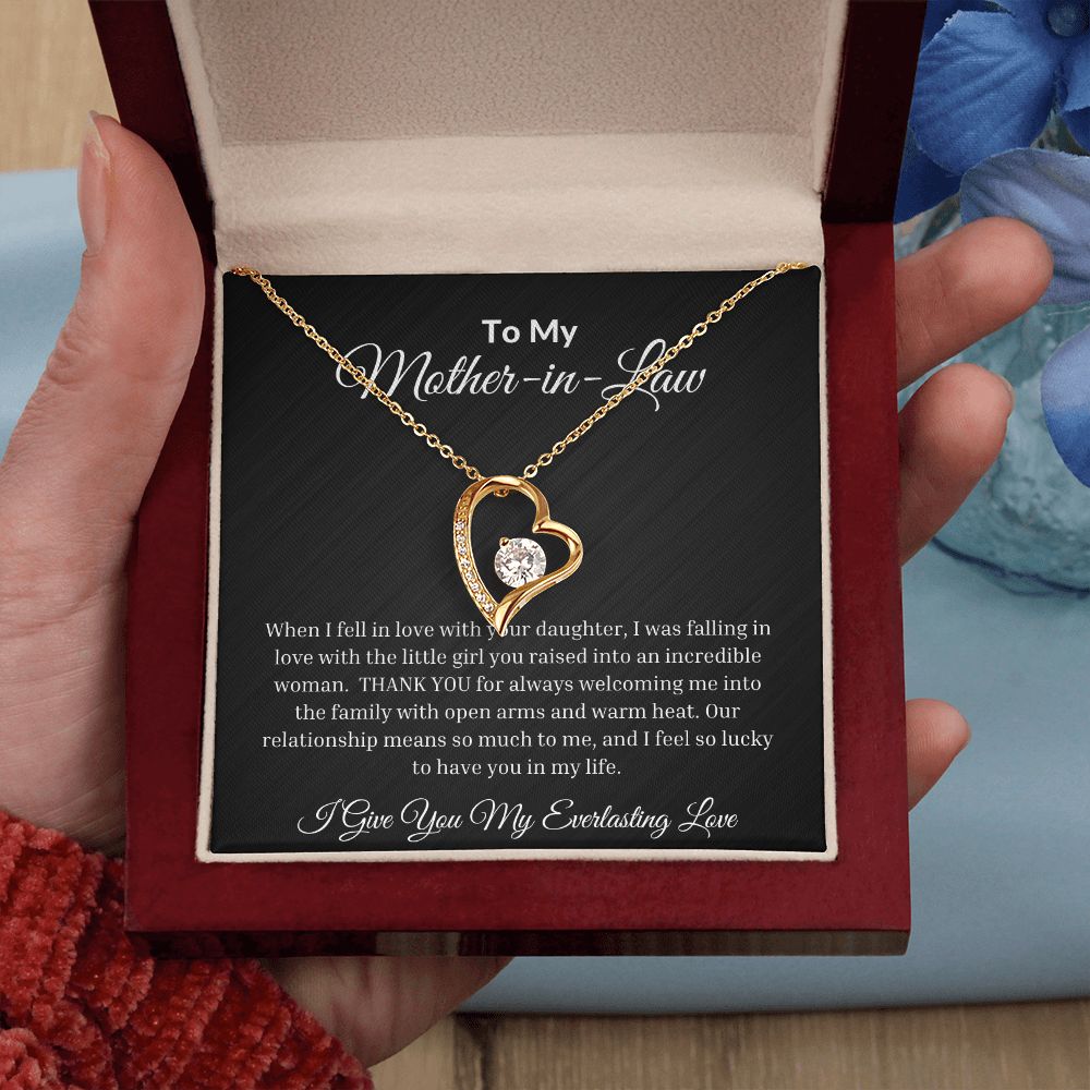 To My Mother-In-Law Forever Love Necklace