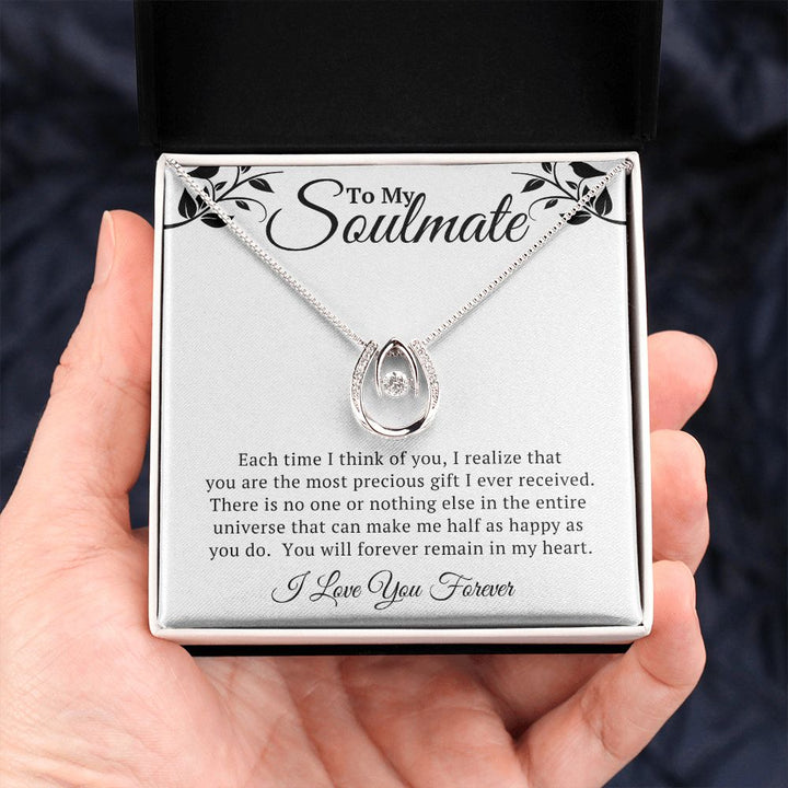 To My Soulmate Lucky In Love Necklace