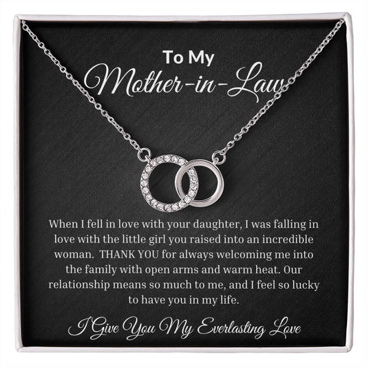 To My Mother-In-Law Perfect Pair Necklace