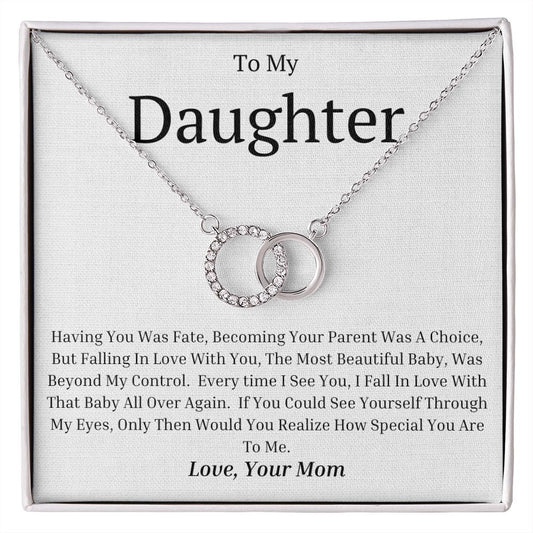 To My Daughter Perfect Pair Necklace
