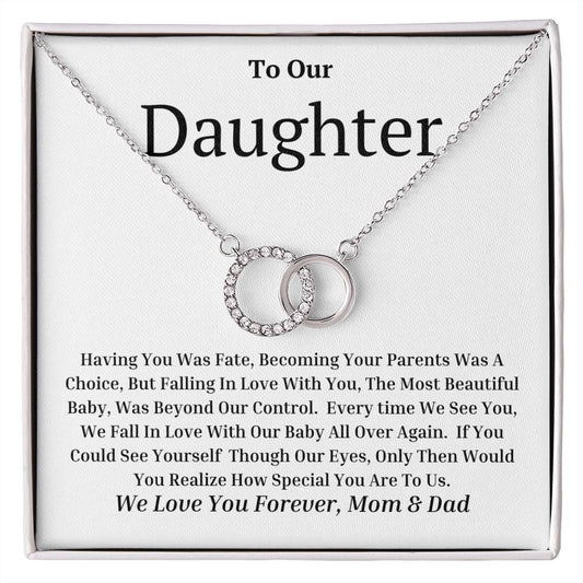 To Our Daughter Perfect Pair Necklace