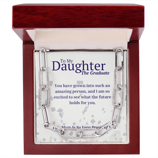 My Daughter the Graduate Forever Linked Necklace from Mom