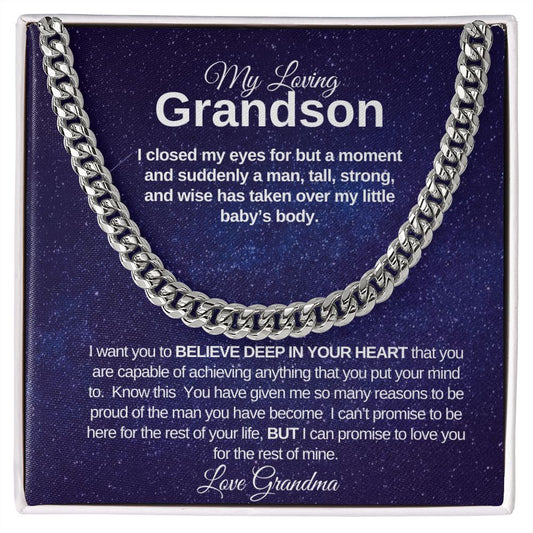 Loving Grandson - Cuban Link Chain