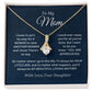 To My Mom Alluring Beauty Necklace From your Daughter