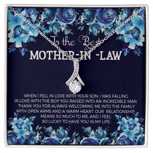 To the Best Mother-In-Law Alluring Beauty Necklace