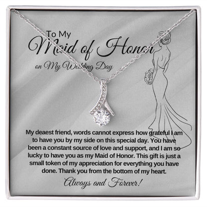 My Maid of Honor (Best Friend) Alluring Beauty Necklace