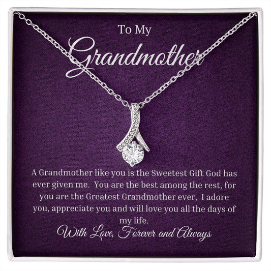 To My Grandmother Alluring Beauty Necklace