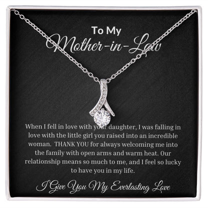 To My Mother-In-Law Alluring Beauty Necklace