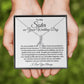 To My Sister On Your Wedding Day Alluring Beauty Necklace