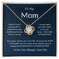 To My Mom Love Knot Necklace