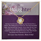 To Our Daughter Love Knot Necklace
