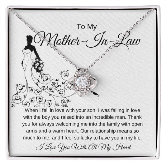Law Love Knot Necklace symbolizes