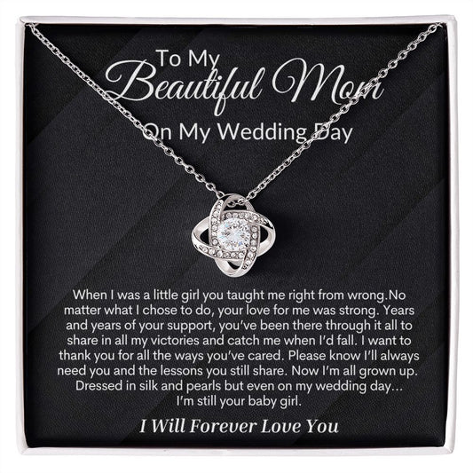 Bride Gift Love Knot Necklace