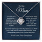 [Almost Sold Out] A Mom - Love Knot Necklace From - Daughter