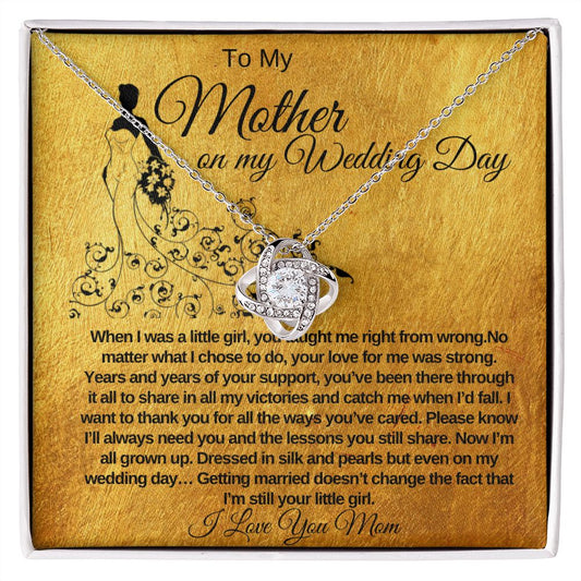 Wedding Day Love Knot Necklace