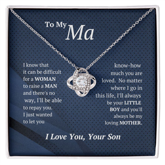 50% Off! HURRY!  (Almost Sold Out) Ma Love Knot -Necklace From-Son