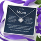 To My Mom Love Knot Necklace
