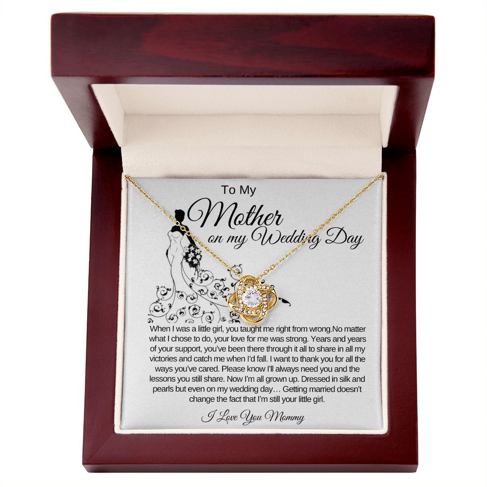 Wedding Day Love Knot Necklace