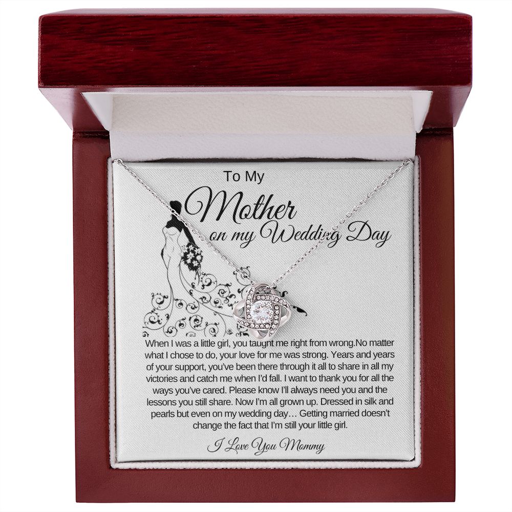 Wedding Day Love Knot Necklace