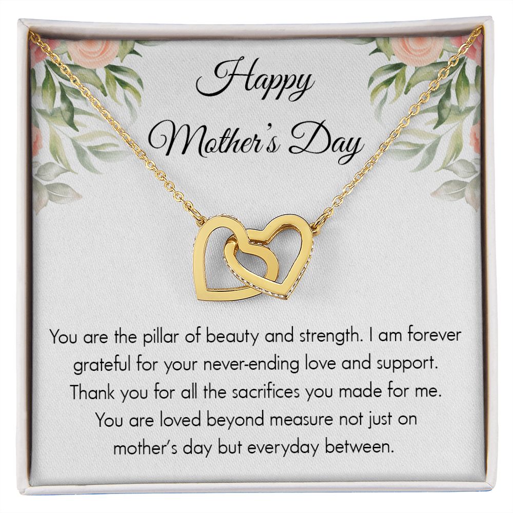 Mom- Interlocking Hearts Necklace
