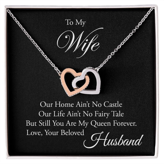 queen - Interlocking Hearts necklace