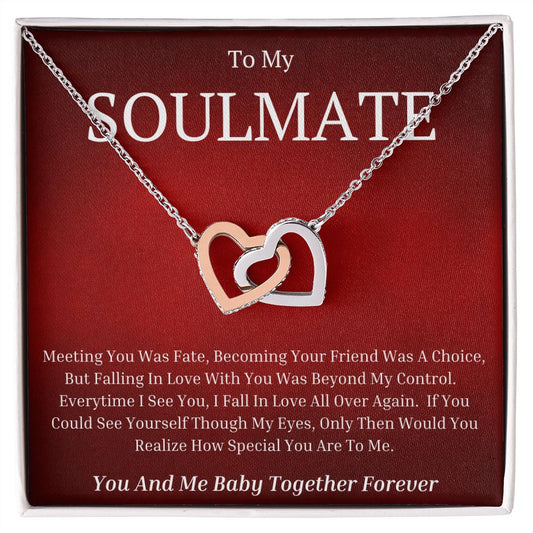 My Soulmate Interlocking Hearts Necklace