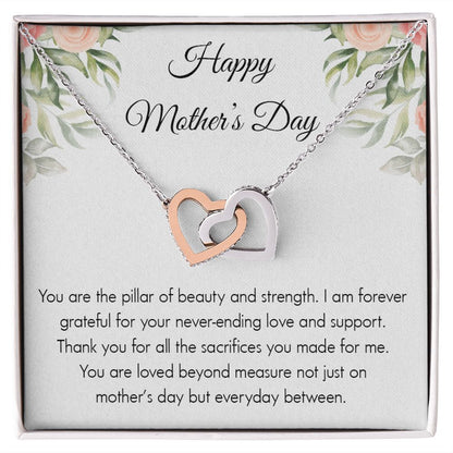 Mom- Interlocking Hearts Necklace