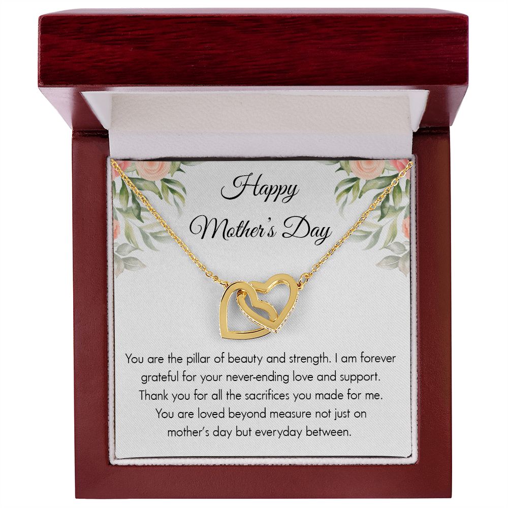 Mom- Interlocking Hearts Necklace