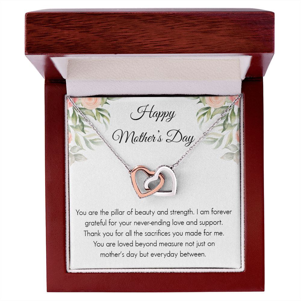 Mom- Interlocking Hearts Necklace