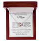 My Beautiful Loving Mom Interlocking Heart Necklace