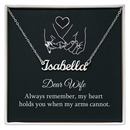 Dear Wife Personalized Name Necklace