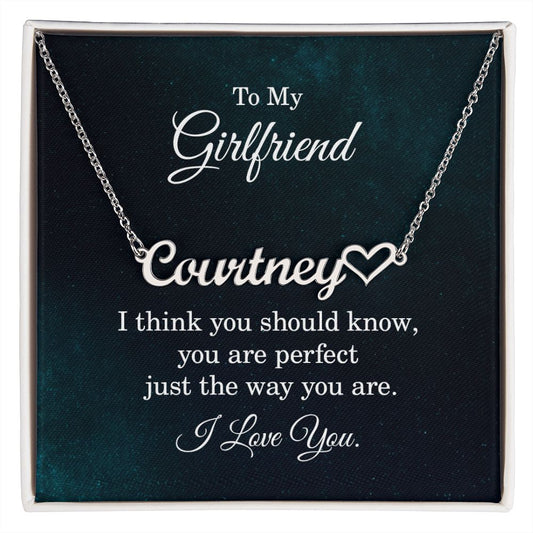 To My Girlfriend Personalized Name Necklace
