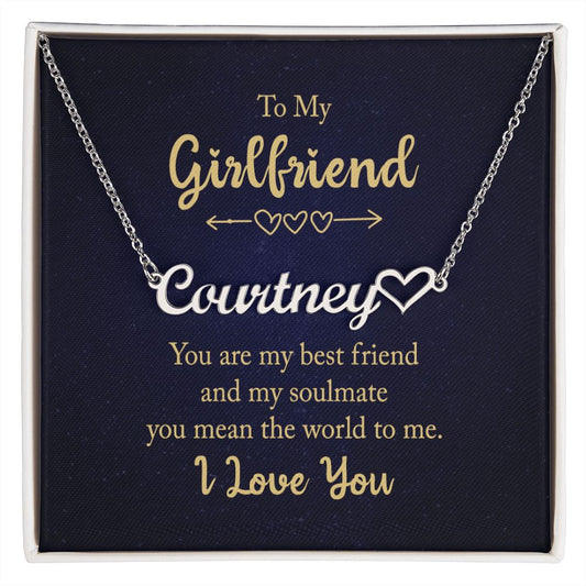 To My Girlfriend Personalized Name Necklace