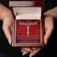 To My Soulmate Vertical Name Necklace