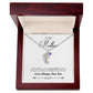 To My Mother Engraved Custom Baby Feet Necklace with Birthstone.