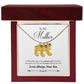 To My Mother Engraved Custom Baby Feet Necklace with Birthstone.